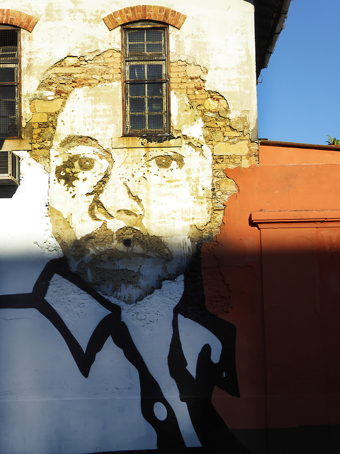 Portuguese artist Vhils, aka Alexandre Farto